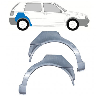 Reparație aripă spate pentru VW Golf 3 1991-  / Set 12009