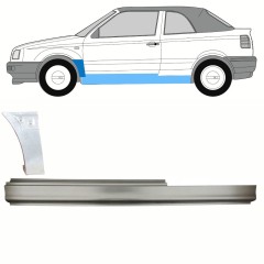 Reparație prag + aripă față pentru Volkswagen Golf 3 1991-1998 / Stânga / CABRIO / Set 10201