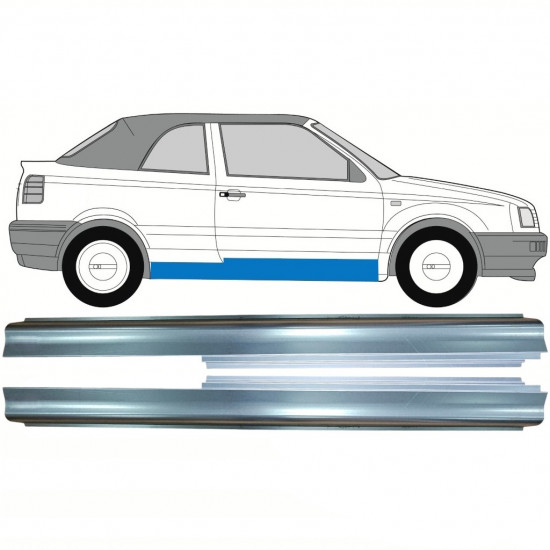 Reparație prag pentru VW Golf 3 1993-1998 / Stânga+Dreapta / CABRIO / Set 10374