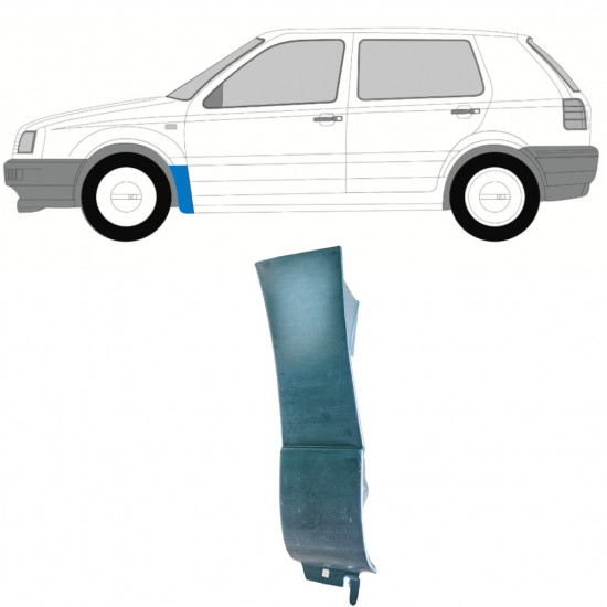 Panou de reparație aripă față pentru Volkswagen Golf 3 1991-1998 / Stânga 12978