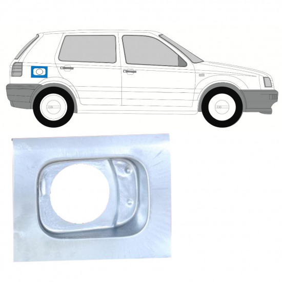 VOLKSWAGEN GOLF 3 1991- PANOU DE REPARARE A GĂURII DE COMBUSTIBIL