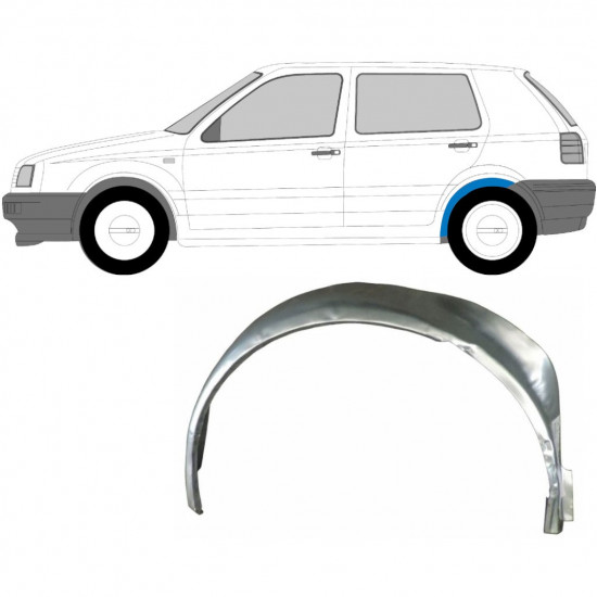 VW GOLF 3 1991-1998 SPATE INTERIOR KIT DE REPARARE ARC ROATA / STÂNGA