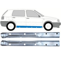 Reparație prag interior pentru Volkswagen Golf 3 1991-1998 / Stânga+Dreapta / Set 12509
