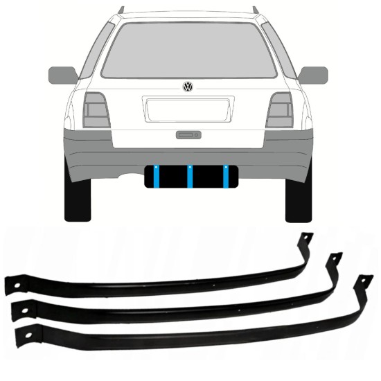Cleme rezervor combustibil pentru Volkswagen Golf 3 1991-1998 / COMBI 9366