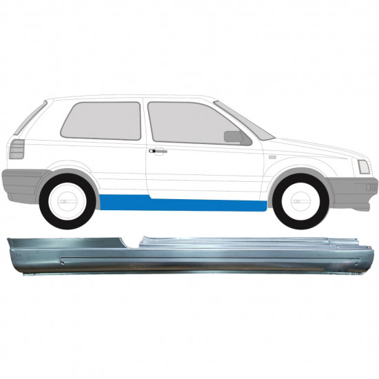 VW GOLF 3 1991- 3 UŞĂ REPARATIE PRAG INTERIOR / DREAPTA