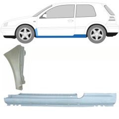 Prag complet + reparație aripă față pentru Volkswagen Golf 4 1997-2006 / Stânga / Set 8732