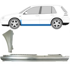 Prag complet + reparație aripă față pentru Volkswagen Golf 4 1997-2006 / Stânga / Set 8728