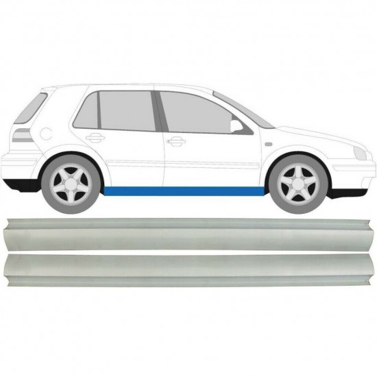 Reparație prag pentru VW Golf 4 1997- / Stânga = Dreapta (simetric) / Set 10546