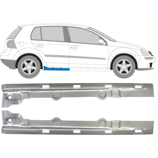 Reparație prag interior pentru Volkswagen Golf 5 2003-2009 / Stânga+Dreapta / Set 9643
