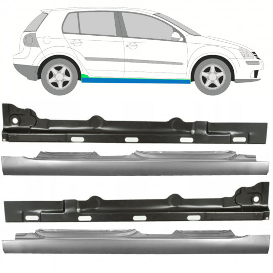 Reparație prag interior + exterior pentru VW Golf 5 2003-2009 / Set 11140