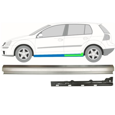 Reparație prag interior + exterior pentru Volkswagen Golf 5 2003-2009 / Stânga / Set 11709