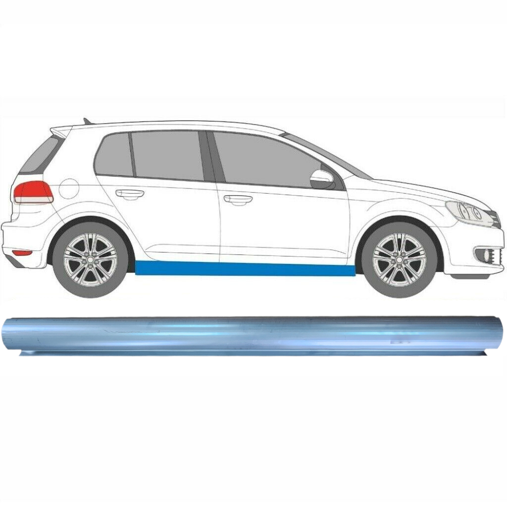 Reparație Prag Pentru Vw Golf 6 2008- / Stânga = Dreapta (Simetric) 5610