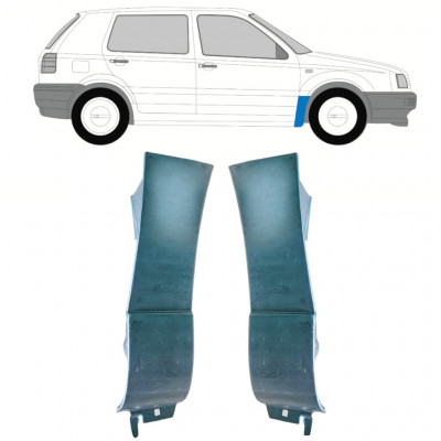 Panou de reparație aripă față pentru Volkswagen Golf 3 1991-1998 / Stânga+Dreapta / Set 12979