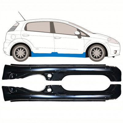 Reparație prag pentru Fiat Punto / Grande / Evo 2005-2018 / Stânga+Dreapta / Set 10540