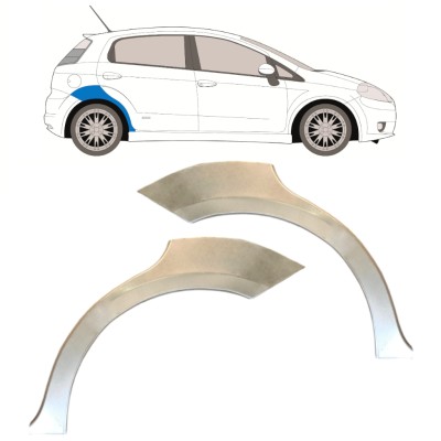 Reparație aripă spate pentru Fiat Grande Punto Evo 2005- / Stânga+Dreapta / Set 14761