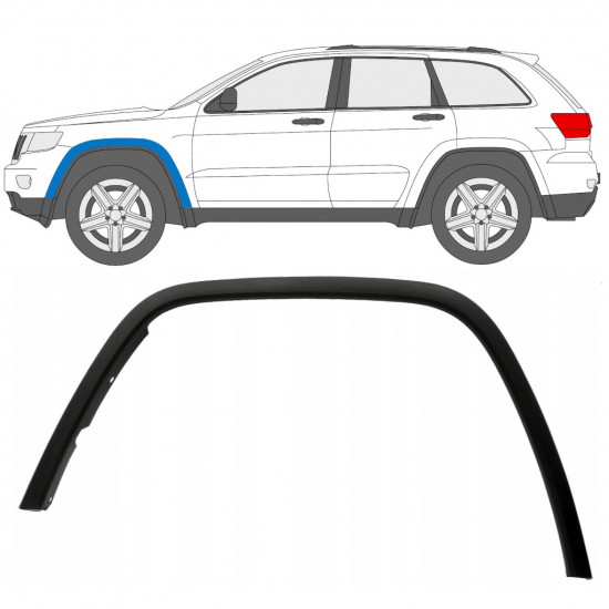 Bandou aripă față pentru Jeep Grand Cherokee 2010-2021 / Stânga 12949