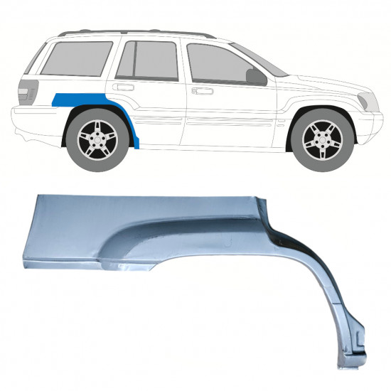 Reparație aripă spate pentru Jeep Grand Cherokee 1998-2005 / Dreapta 7667