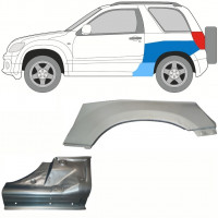 Reparație prag + aripă spate pentru Suzuki Grand Vitara 2005-2012 / Stânga / Set 10841