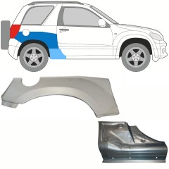 Reparație prag + aripă spate pentru Suzuki Grand Vitara 2005-2014 / Dreapta / Set 10840
