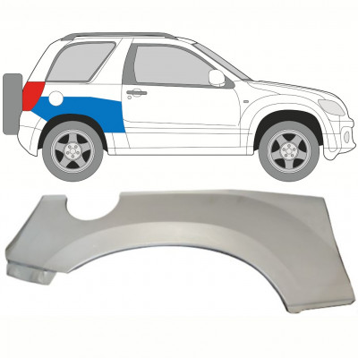 SUZUKI GRAND VITARA 2005-2012 SEGMENT REPARAȚIE ARIPĂ SPATE / SUPERIOR ROTILE / DREAPTA