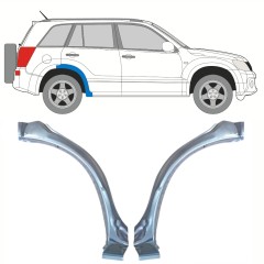 Reparație aripă spate partea din față pentru Suzuki Grand Vitara 2005-2014 / Stânga+Dreapta / Set 10177