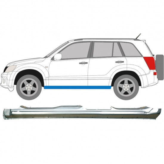 Prag complet pentru Suzuki Grand Vitara 2005-2012 / Stânga 6105