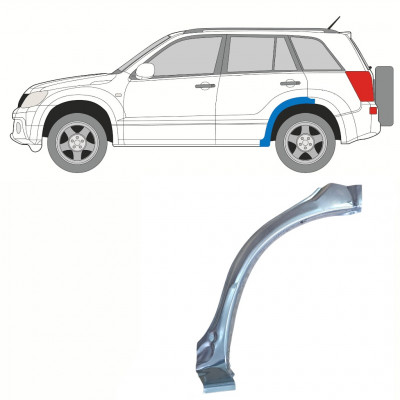 SUZUKI GRAND VITARA 2005-2012 SEGMENT REPARAȚIE ARIPĂ SPATE / ÎN FAȚA DE ȘI SUPERIOR ROTILE / STÂNGA