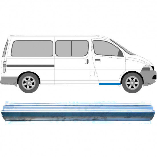 Reparație prag pentru Toyota Hiace 1995-2006 / Stânga = Dreapta (simetric) 5902