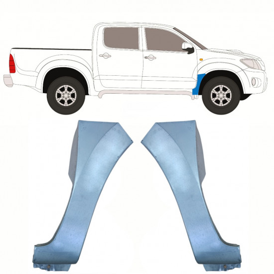 Panou de reparație aripă față pentru Toyota Hilux 2005-2015 / Stânga+Dreapta / Set 10069