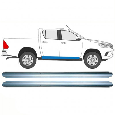 Reparație prag pentru Toyota Hilux 2015- / Stânga = Dreapta (simetric) / Set 10140