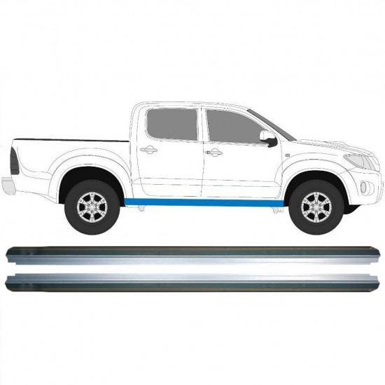 Reparație prag pentru Toyota Hilux 2005-2015 / Stânga = Dreapta (simetric) / Set 9576