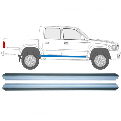 Reparație prag pentru Toyota Hilux 2001-2005 / Stânga = Dreapta (simetric) / Set 9614