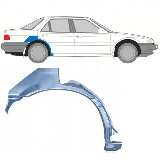 Reparație aripă spate pentru Honda Accord 1985-1989 / Dreapta 7597