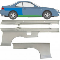 Prag complet + reparație aripă spate pentru Honda Prelude 1996-2001 / Stânga+Dreapta / Set 9533