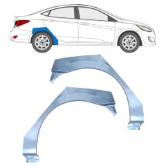 Reparație aripă spate pentru Hyundai Accent 2010- / Stânga / Dreapta / Set 12804