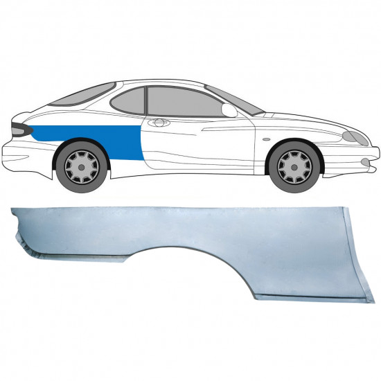 Reparație aripă spate pentru Hyundai Rd 1996-2002 / Dreapta / COUPE 6308