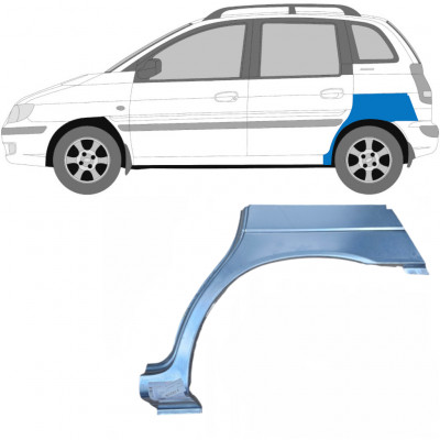 HYUNDAI MATRIX 2001-2010 SEGMENT REPARAȚIE ARIPĂ SPATE / STÂNGA