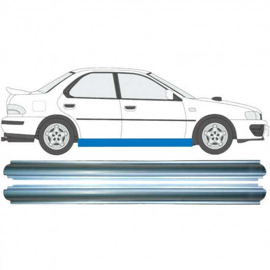 Reparație prag pentru Subaru Impreza 1992-2000 / Stânga = Dreapta (simetric) / Set 9152