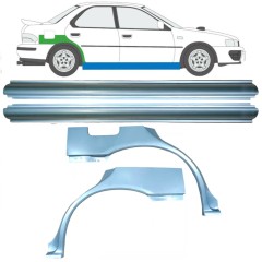 Reparație prag + aripă spate pentru Subaru Impreza GC GF 1992-2000 / Stânga+Dreapta / Set 10667