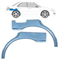 Reparație aripă spate pentru Subaru Impreza GD GG 2000-2007 / Stânga+Dreapta / Set 9156