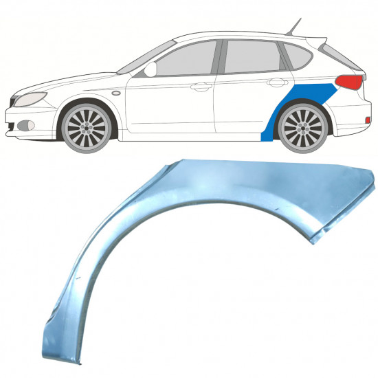 Reparație aripă spate pentru Subaru Impreza 2007-2013 / Stânga 7865