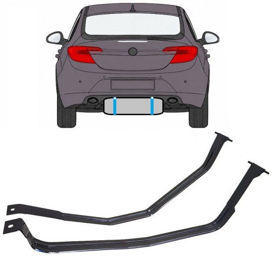 Cleme rezervor combustibil pentru Opel Insignia 2008-2017 17020