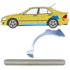 Reparație prag + aripă spate pentru Lexus IS 1998-2005 / Stânga / Set 10314