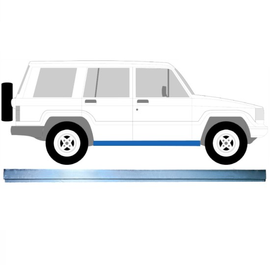 Reparație prag interior pentru Isuzu Trooper 1983-2005 / Stânga = Dreapta (simetric) 16124