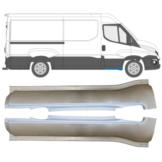 Reparație prag față pentru Iveco Daily 2014-2019 / Stânga+Dreapta / Set 16142