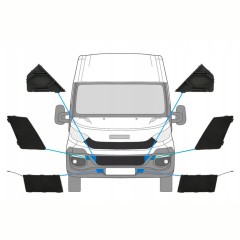 Capace bară față pentru Iveco Daily 2014-2016 / Set 10293