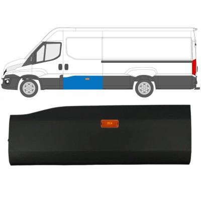 Bandou ușă glisantă cu lampă pentru Iveco Daily 2014-2019 / Stânga / Set 11971