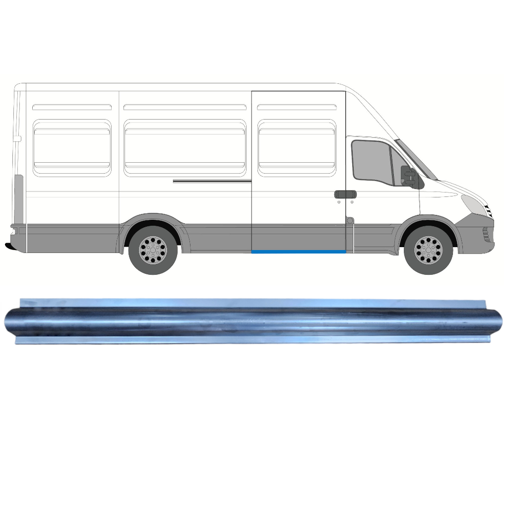 Reparație Prag Ușă Glisantă Pentru Iveco Daily 2006-2014 / Dreapta 7358