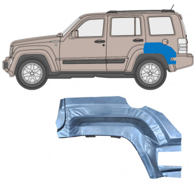 JEEP LIBERTY 2008-2013 ARIPA SPATE PARTEA SPATE PANOU DE REPARATII / STÂNGA