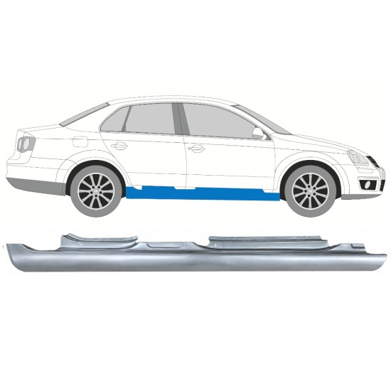 Prag complet pentru Volkswagen Jetta 2005-2010 / Dreapta / SEDAN 17050